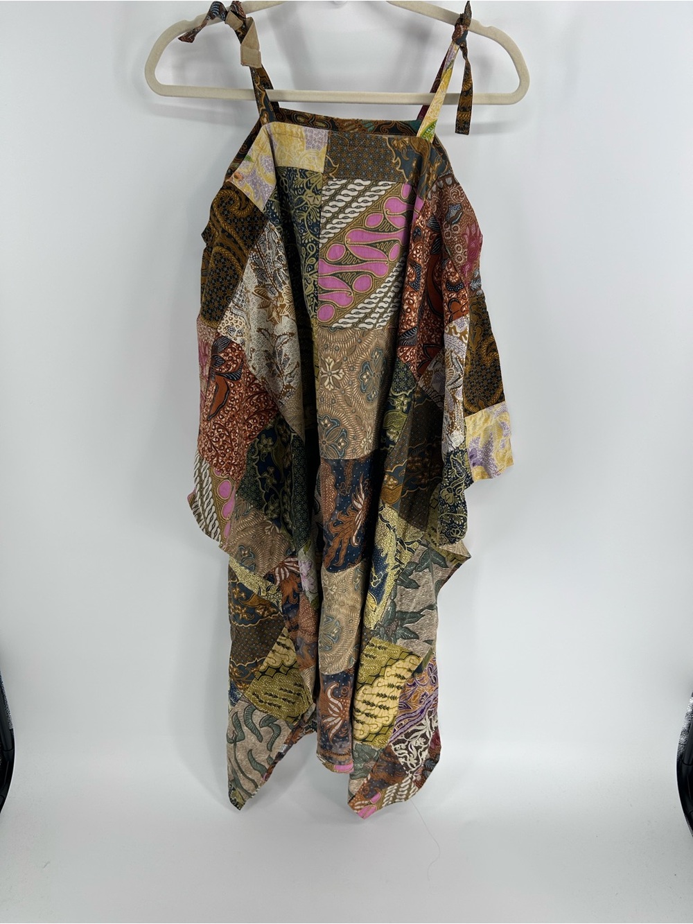 Jaded Gypsy Patchwork Boho Halter Dress - Multicolor - One Size